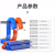 帝致 PU弹簧气管软管气泵螺旋可伸缩(下单备注颜色,橙色/蓝色)；10x6.5弹簧管9米带接头
