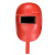山头林村电焊面罩手持式防护焊工焊接帽氩弧焊眼镜面具防强光脸部面罩帽 普通塑料手持红色