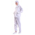 安美尚（ams）白色条纹防静电分体服带帽 无尘车间实验室防尘工作服 2XL码