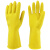 海斯迪克 HKW-93 乳胶手套加厚 牛筋工业劳保手套 橡胶手套清洁洗碗手套新料 XL（5双）