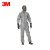 3M 4570灰色带帽连体防化服L 液体化学品防护 防尘防化喷漆服