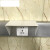 100 铝合金方线槽 多功能面板线槽 充电桩线槽 插座线槽 壁厚1.2MM 银灰色
