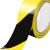 RFSZ 黑黄PVC警示胶带 地标线斑马线胶带定位 安全警戒线隔离带 78mm宽*33米