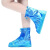 夏季雨天户外登山旅游非一次性PVC男女加厚防水防滑耐磨加强便携式防雨拉链鞋套脚套雨靴 （XL）42-43码半透明