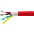 特软硅胶电缆2/3/4芯耐高温护套电源线0.3/0.5/1/1.5/2.5/4/6平方 3X1平方 1米 红