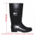 朗莱斯特高筒雨鞋劳保PVC耐酸碱防护靴温氏养殖场防滑水鞋 黑色 39 