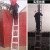 援邦 消防救援装备铝合金升降伸缩梯子 耐腐耐滑 工作救援梯 消防铝合金梯6米12kg