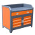 橙央(C4重型工具车-大号背板侧板)加工中心磨床工作台数控车床工具柜简易操作台重型辅助桌剪板E1060