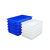 和一可塑 加厚塑料方盘 长方形塑胶龙虾海鲜盘白色盆 浅盆矮箱周转养殖盘 P3白460*305*70