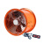 百叶圆筒抽风机工业大功率管道可变速排气扇换气油烟机ONEVAN高速 10寸橙色高速圆筒带开关低