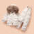 乔僖枫羽绒服宝宝套装男童婴儿1-3岁新款韩版冬装两件套 米白色8830款 100 适合95-105厘米