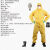 德威狮核工业处理防护 抗辐射服 防毒面具防化服生化服装备化学连体全身 单件防护服单套不含其它配件 M