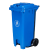 艺姿 户外垃圾桶 带轮带盖加厚 苏州版 绿色 240L标准桶
