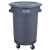 探福（TANFU）(圆形垃圾桶120L不带底座)垃圾桶带盖带轮超大容量塑料储水桶餐饮厨房户外商用机床备件P1805