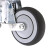 海斯迪克 HK-5098 减震轮 定向万向刹车减震脚轮 人造胶TPR弹簧手推车减震轮 6寸刹车(载重110kg)