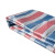 出极 三色彩条布 防坠落物防水塑料布 红白蓝彩条布 双覆膜 一件价 6米*10米