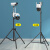 移动监控摄像头球机三脚支架安装加厚款折叠落地式适用多种摄像机 S310[加粗款]1米-2.9米