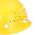 援邦 安全帽 工地 施工工程安全帽头盔 建筑 防砸抗冲击 玻钢型安全帽插扣 橙色 均码