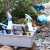 CT施达 TM-CB 03GY 手挽桶塑料杂物篮连分隔锁竿2个及储物盖1个 物业保洁工具手提储物清洁篮 收纳整理清洁筐