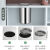 304台面嵌入式盖子不锈钢摇摆盖翻盖厨房卫生间垃圾桶配件定制 橱柜垃圾桶(20-40cm)