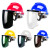 配安全帽式支架面屏面罩防护冲击头戴式焊帽电焊工专用烧氩弧焊接 单独灰屏一张