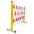 绝缘伸缩围栏玻璃钢管式施工栅栏电力安全警戒围挡移动护栏隔离栏 红白色1.2米高*长4米 国标加厚