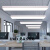 简约现代长条型形D办公室圆角吊灯造型灯长方形吊线灯吸顶灯写 白色90*30cm*60W 其他