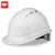 9F安全帽 工地 建筑工程头盔透气舒适免费印字定制 白色