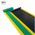 须特（XUTE）1*1m绿色黄边 工业警示防滑地垫 车间过道工业带黄色警示边 加厚牛津橡胶PVC 工厂地板垫