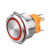 蓝波25mm金属按钮开关自锁自复1NO1NC/2NO2NC可选环形发光12V24V 自复-环形灯-红色发光 9-24V