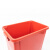 海斯迪克 gnjz-1275 塑料长方形垃圾桶 环保户外翻盖垃圾桶 可定制上海分类垃圾桶 60L无盖 红色