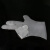 海斯迪克 HKqy-71 一次性TPE手套 餐饮手套 防油白色透明手套 100只/盒（L码）