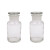 希万辉 实验室广口试剂玻璃瓶白色棕色试剂瓶磨砂细口玻璃化学瓶 （2个）500ml白色