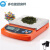 香山EI02电子称厨房秤3kg/0.1g高精度药材称烘焙电子秤茶叶称 EI-02H橙色不锈钢盘子色带充电器 3KG---