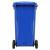 鲁识 LS-ls31 苏州款大号分类垃圾桶环卫物业户外带轮果皮箱 240L蓝色-其他垃圾可挂车