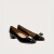 菲拉格慕（Ferragamo）女士黑色牛皮革高跟鞋 0591963_1D _ 85/39码礼物送女友