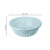 洗菜篮塑料圆形家用厨房大号蔬菜沥水篮三件套镂空水果盆配 [中小号]蓝色(1个装)