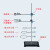 憬芊铁架台固定架不含配件铁三环蝴蝶十字夹烧瓶夹冷凝管夹德 铁架台全套