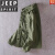 吉普（JEEP）复古美式硬汉风工装军绿色外套男士潮牌夹克宽松cec牛仔上衣 军绿色 L