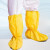 LISM防化鞋套防耐酸碱液体 防滑车间PVC靴套危化品防护防水化学品 黄色(1双) 均码