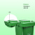 柯瑞柯林BGCT02分类垃圾桶240L商用公园户外分类环卫厨余垃圾桶绿色1个装
