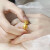S999足银戒指小方糖情侣对戒一对三生三世莫桑戒指送女友情人礼物 为爱加冕 开口对戒