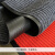 科力邦（Kelibang） 条纹复合地毯 可裁剪双条纹PVC复合防滑地垫 酒店地垫走廊防滑地毯1.6*10m KB1211大红色