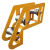 电缆放线滑轮重型合金钢轮C型管口尼龙直跑三联铁轮井口吊轮 钢轮一个带轴承和轴160-100