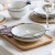 摩登主妇北欧风黑线陶瓷饭碗碗碟餐具家用碗盘套装汤碗面碗碗具 7英寸汤碗