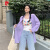 皮尔卡丹大·码法式甜辣风吊带背心女内搭显瘦修身外穿打底上衣夏季新款 紫色衬衣 M (建议90100斤)