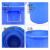 金兽 160L塑料水桶无盖 外径:560*700mm工业储水桶化工桶胶桶可定制 GB1040 加厚蓝色