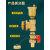 地暖分水器自动排气阀暖气片1寸末端DN25放水阀门放气三尾件 套装3带表1寸自动排气放水阀本