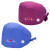 海斯迪克 HKQS-58 手术帽 棉加扣吸汗巾 心电图刺绣护士帽 印花包头帽医生帽 葡萄紫