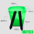 大塑胶背篓背篼彩色塑料背框装水桶非竹编收纳框舞蹈道具 绿色全新料加大背篓